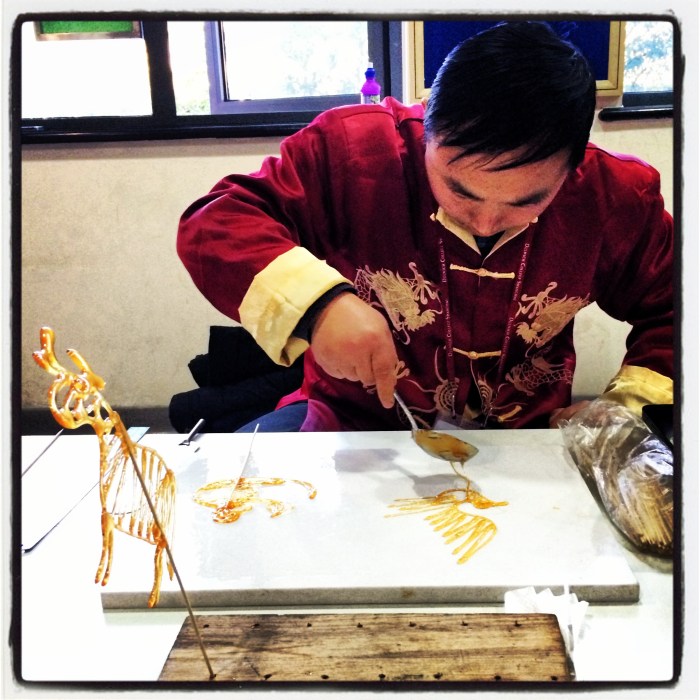 Dulwich had a Lunar New Year festival on the last day of school before the holiday. Luke asked for a bird on a stick...