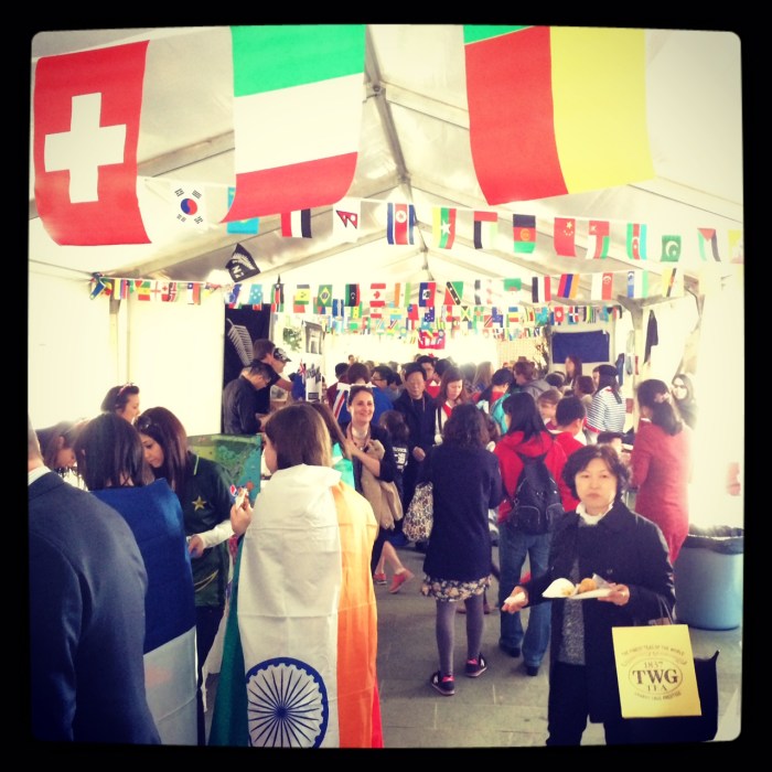 There are 42 countries represented at this school. All, of which, had a booth at the school's international food festival this past week.
