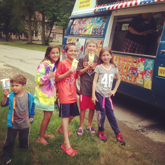 So we had a LOT of ice cream!