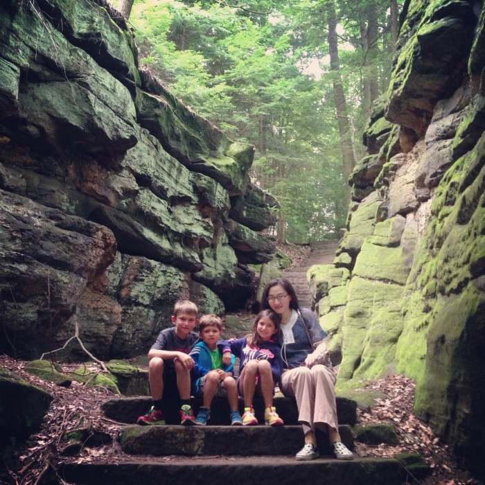 With Li Laoshi in the Cuyahoga Valley National Park.