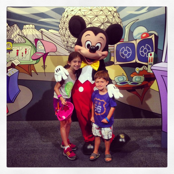 ...and just as excited to meet Mickey!