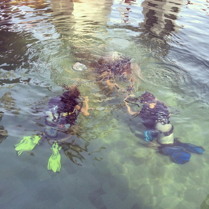 Jack and Kate learned the basics of scuba diving.