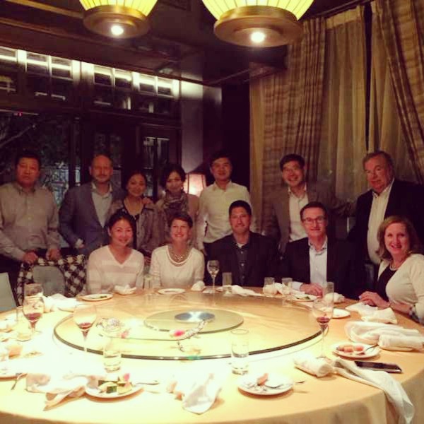 A traditional Chinese dinner with the Smucker China team.
