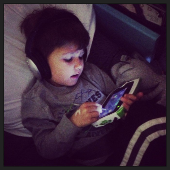 Of course, right? When I asked him to look at me for a photo, he mumbled, "I can't."