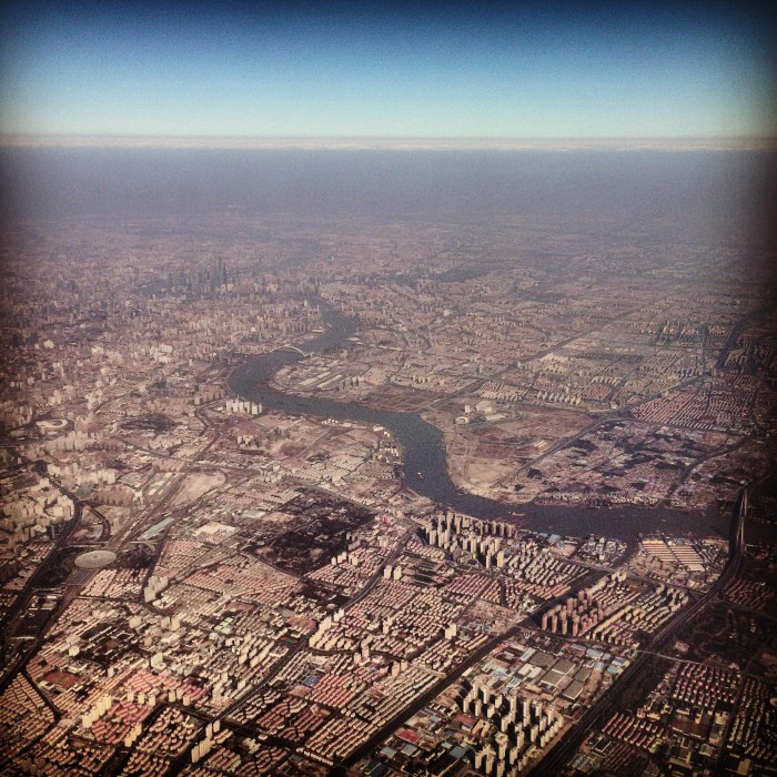 Our first glimpse of Shanghai in 2015.