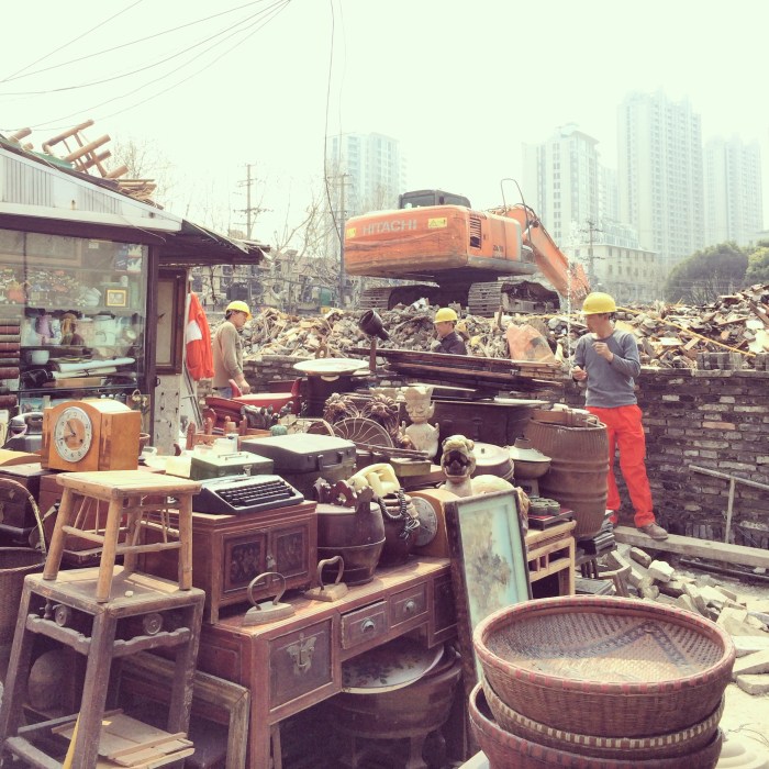The housing is now being demolished around the street.