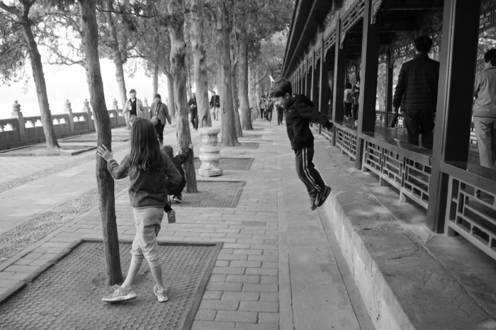 Everywhere becomes a playground.