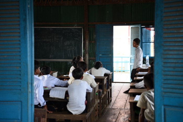 Learning above water with very few resources and without technology of today.